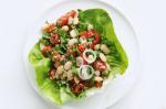 American Burghul Tomato And Bean Salad In Lettuce Cups Recipe Appetizer