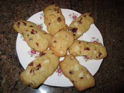 American Cranberry Macadamia Cookies Dessert