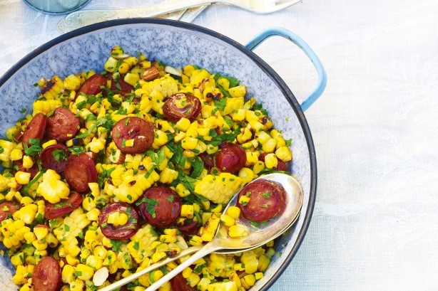 Australian Grilled Corn And Chorizo Salad Recipe BBQ Grill