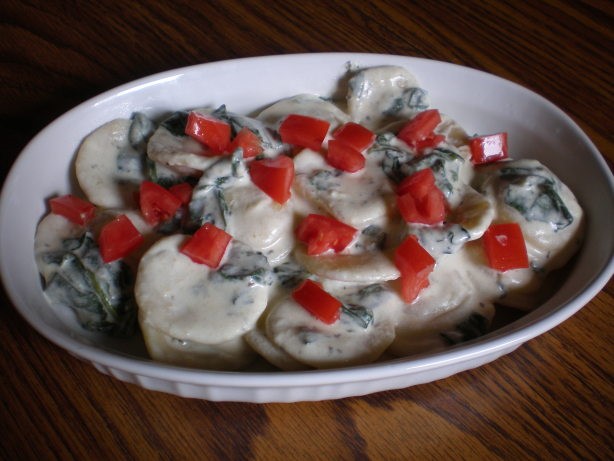 Australian Creamy Spinach and Ravioli Appetizer