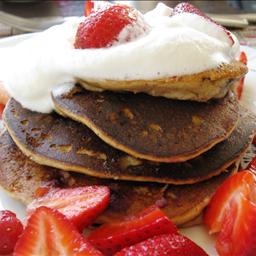 Australian Banana Blueberry Almond Pancakes Breakfast