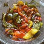 Italian Antipasto of Grilled Peppers Appetizer