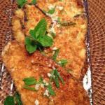 Italian Aubergine Slices from Breaded to the Italian Appetizer