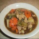 British Rabbit Stew with Vegetables of Winter Appetizer