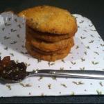 British Sweet Cookies Inglpes of Dried Fruit Dessert