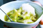 Australian Carambolas In Green Tea And Ginger Syrup Recipe Dessert