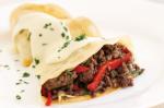 Australian Beef Crepes With Gruyere Sauce Recipe Appetizer