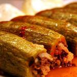 Lebanese Kousa Mahshi  Stuffed Zucchini Appetizer