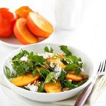 Australian Persimmon and Watercress Salad with Gorgonzola and Toasted Walnuts Appetizer