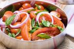 Australian Mixed Tomato And Basil Salad Recipe Appetizer
