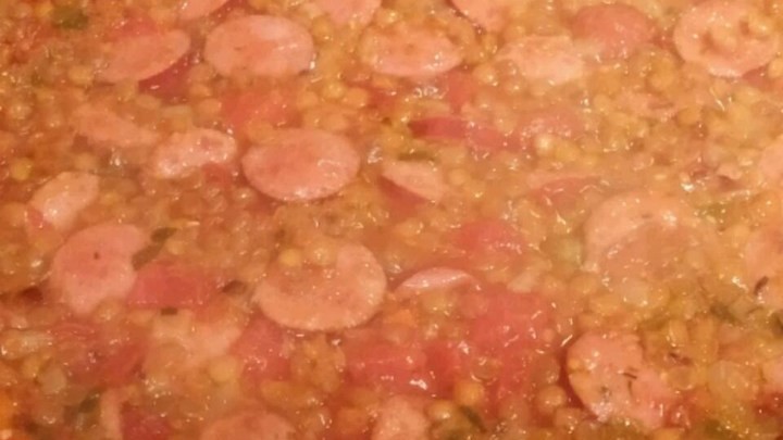 American Lentil and Smoked Sausage Soup Recipe Appetizer