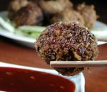 Australian Panko Crusted Meatballs Wrapped in Lettuce Cups Appetizer