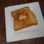 American Starry Eggs with Toasted Bread Appetizer