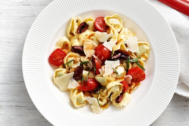 Australian Tortellini With Cherry Tomato Basil Sauce Recipe Appetizer