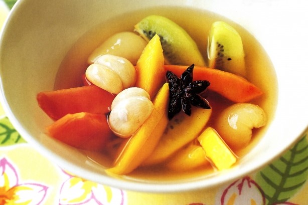 Australian Tropical Fruit Salad With Spiced Syrup Recipe 1 Dessert