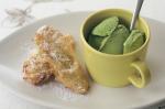 Australian Banana Fritters With Green Tea Icecream Recipe Dessert