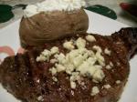 Australian Steaks Topped With Bleu Cheese Dinner
