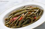 American Green Beans with Tomatoes and Bacon Recipe BBQ Grill