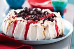 Canadian Pavlova With Spiced Cherry Compote Recipe Appetizer
