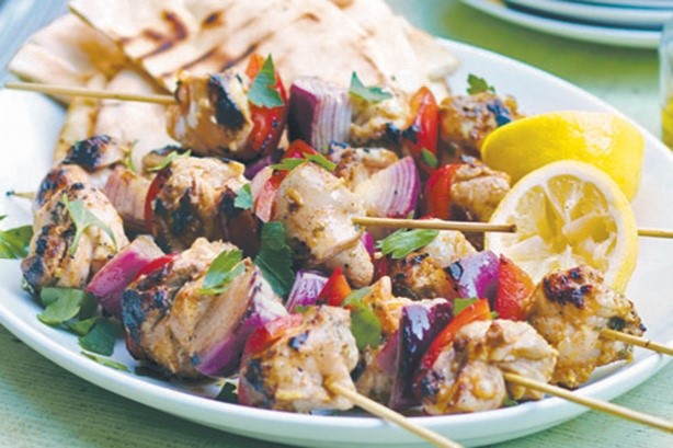 American Lemon And Garlic Chicken Kebabs Recipe Appetizer