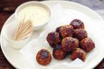 Spanish Spanish Almond Meatballs Recipe Appetizer