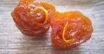 American Persimmons Rolled Up with Yuzu Peel Appetizer