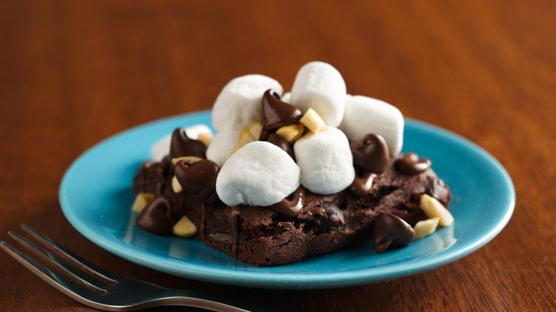 Canadian Rocky Road Brownie Dessert