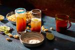 Mexican Mexicanstyle Beer Bloody Mary with Lime and Chilli Popcorn michelada Con Maiz Palomero Aji Y Limon Appetizer