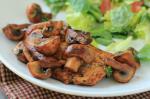 American Balsamic Chicken and Mushrooms Dinner