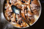 American Blueberry And White Chocolate Bread And Butter Pudding Recipe Dessert