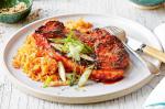 American Gingerglazed Pork Cutlets With Fried Rice Recipe Dinner