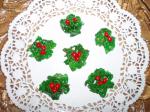 British Holly Christmas Cookies 2 Dessert