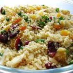 American Salad of Couscous Orange and Dates Appetizer
