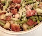American Roasted Potatoes and Green Beans Dinner