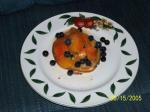 American Fresh Peach and Blueberry Compote Dessert