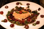 American Chicken With Cherries and Kale Dinner