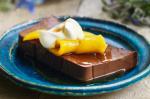 Australian Chocolate Panna Cotta With Caramel and Kahlua Mango Recipe Dessert