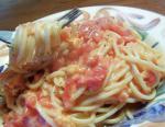 American Simple and Inexpensive Spaghetti Dinner