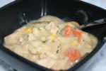 American Creamy Crockpot Chicken Noodle Soup Dinner