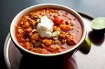 Turkish Turkey and Hominy Chili With Smoky Chipotle Recipe Appetizer