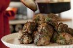Turkish Scallion Meatballs With Soyginger Glaze Recipe Appetizer