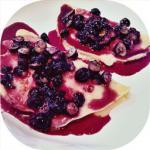 American Blueberry Crepes Breakfast