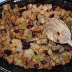 Turkish Fill of Sausage Apples and Raisins Appetizer