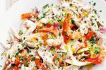 Turkish Poached Turkey and Prawn Salad Recipe Appetizer