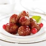 Turkish Cranberry Glazed Cocktail Meatballs Dinner