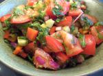 Turkish Tomato and Mint Salad With Pomegranate Dressing Appetizer