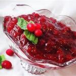 Turkish Sauce with Cranberries and at Porto Dessert