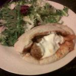 Turkish Pita with Turkey Fruit and Sour Cream Dinner