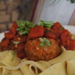 Turkish Meatballs with Tomato Sauce Appetizer