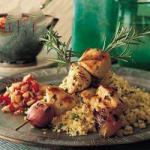 Turkish Skewers of Turkey in the Relish Fennel and Red Pepper Appetizer